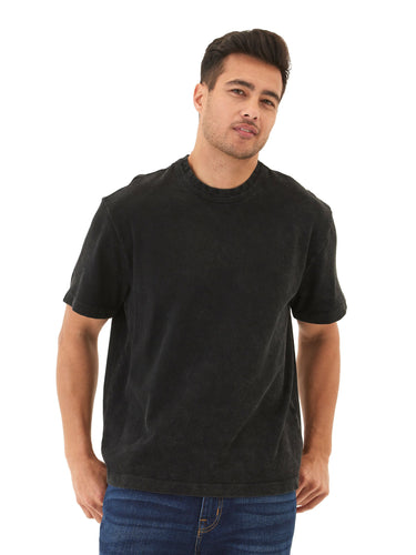 Johnny Relaxed Fit Mineral Wash Heavyweight Jersey Tee Mens Tops Tshirt Short Threads 4 Thought