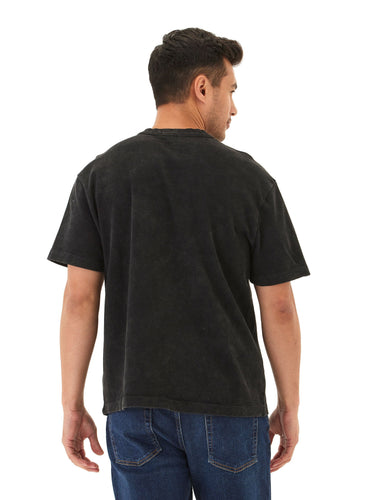 Johnny Relaxed Fit Mineral Wash Heavyweight Jersey Tee Mens Tops Tshirt Short Threads 4 Thought 