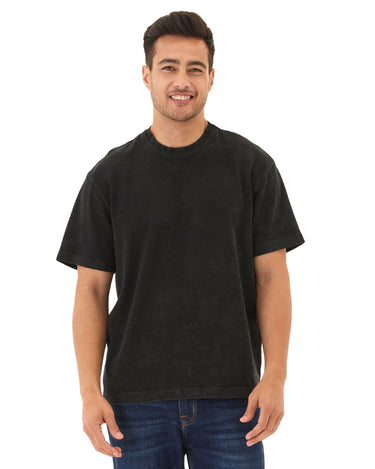 Johnny Relaxed Fit Mineral Wash Heavyweight Jersey Tee Mens Tops Tshirt Short Threads 4 Thought 