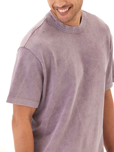 Johnny Relaxed Fit Heavyweight Mineral Wash Jersey Tee Mens Tops Tshirt Short Threads 4 Thought