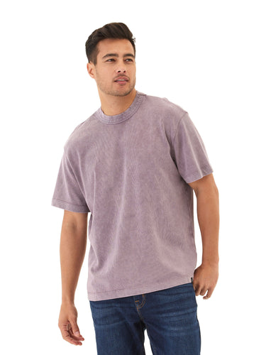 Johnny Relaxed Fit Heavyweight Mineral Wash Jersey Tee Mens Tops Tshirt Short Threads 4 Thought