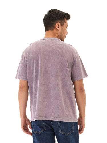 Johnny Relaxed Fit Heavyweight Mineral Wash Jersey Tee Mens Tops Tshirt Short Threads 4 Thought 
