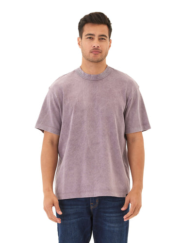 Johnny Relaxed Fit Heavyweight Mineral Wash Jersey Tee Mens Tops Tshirt Short Threads 4 Thought