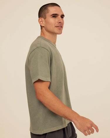 Johnny Relaxed Fit Heavyweight Mineral Wash Jersey Tee Mens Tops Tshirt Short Threads 4 Thought 