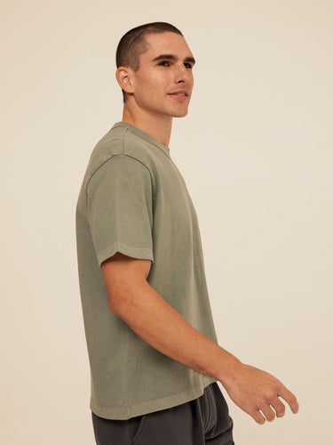 Johnny Relaxed Fit Heavyweight Mineral Wash Jersey Tee Mens Tops Tshirt Short Threads 4 Thought 