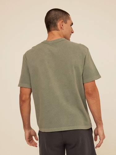 Johnny Relaxed Fit Heavyweight Mineral Wash Jersey Tee Mens Tops Tshirt Short Threads 4 Thought 