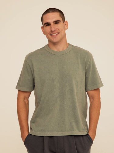 Johnny Relaxed Fit Heavyweight Mineral Wash Jersey Tee Mens Tops Tshirt Short Threads 4 Thought 