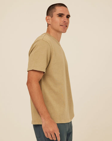 Johnny Relaxed Fit Mineral Wash Jersey Tee Mens Tops Tshirt Short Threads 4 Thought 