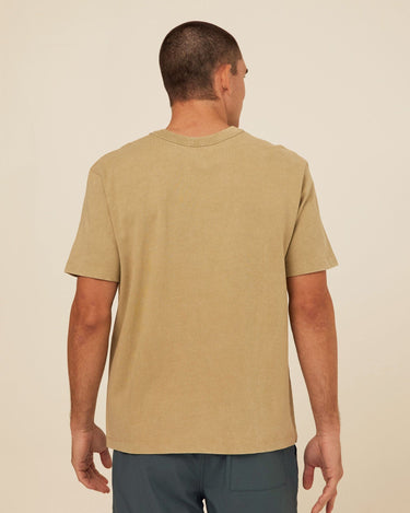 Johnny Relaxed Fit Mineral Wash Jersey Tee Mens Tops Tshirt Short Threads 4 Thought 