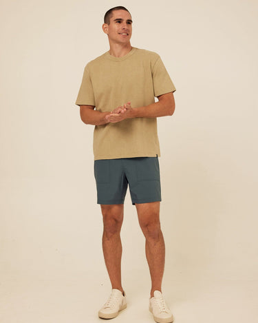 Johnny Relaxed Fit Mineral Wash Jersey Tee Mens Tops Tshirt Short Threads 4 Thought 