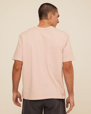 Johnny Relaxed Fit Mineral Wash Jersey Tee Mens Tops Tshirt Short Threads 4 Thought 