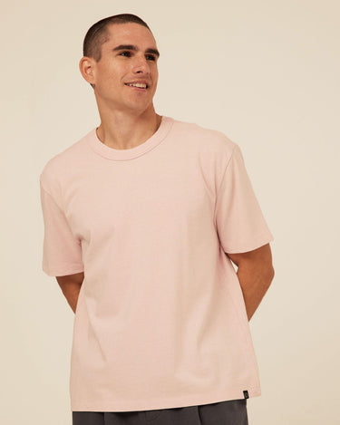 Johnny Relaxed Fit Mineral Wash Jersey Tee Mens Tops Tshirt Short Threads 4 Thought 