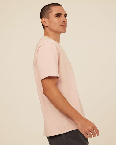 Johnny Relaxed Fit Mineral Wash Jersey Tee Mens Tops Tshirt Short Threads 4 Thought 