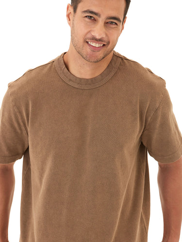 Johnny Relaxed Fit Heavyweight Mineral Wash Jersey Tee Mens Tops Tshirt Short Threads 4 Thought