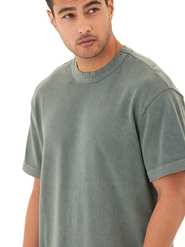 Johnny Relaxed Fit Heavyweight Mineral Wash Jersey Tee Mens Tops Tshirt Short Threads 4 Thought