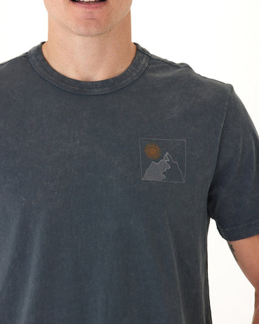 Mineral Wash Sunny Mountain Top Graphic Tee Threads 4 Thought 