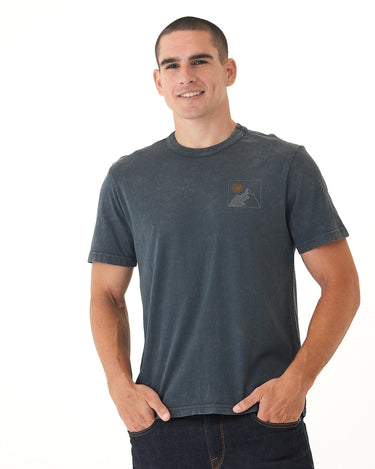 Mineral Wash Sunny Mountain Top Graphic Tee Threads 4 Thought 