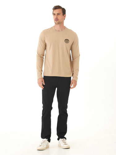 Soft Wash Triple Tree Graphic Long Sleeve Tee Mens Tops Tshirt Long Threads 4 Thought 