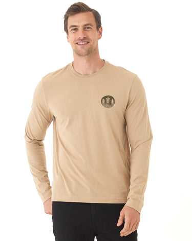 Soft Wash Triple Tree Graphic Long Sleeve Tee Mens Tops Tshirt Long Threads 4 Thought 