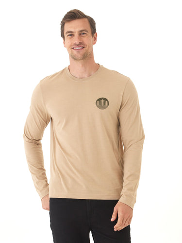 Soft Wash Triple Tree Graphic Long Sleeve Tee Mens Tops Tshirt Long Threads 4 Thought