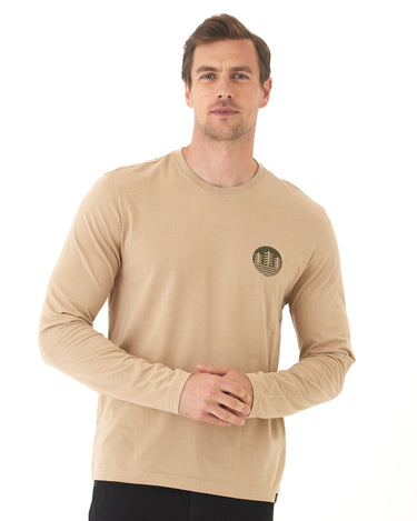 Soft Wash Triple Tree Graphic Long Sleeve Tee Mens Tops Tshirt Long Threads 4 Thought 