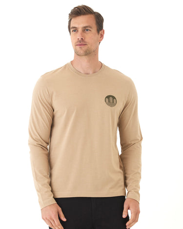 Soft Wash Triple Tree Graphic Long Sleeve Tee Mens Tops Tshirt Long Threads 4 Thought 