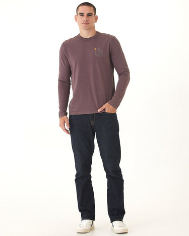 Mineral Wash Tiny Forest Graphic Long Sleeve Tee Threads 4 Thought 