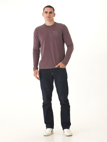 Mineral Wash Tiny Forest Graphic Long Sleeve Tee Threads 4 Thought 