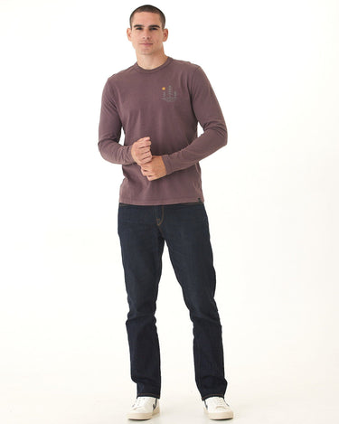 Mineral Wash Tiny Forest Graphic Long Sleeve Tee Threads 4 Thought 