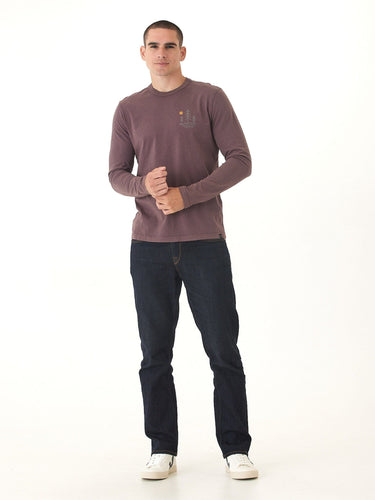Mineral Wash Tiny Forest Graphic Long Sleeve Tee Threads 4 Thought 