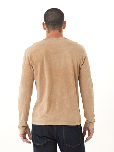 Mineral Wash Happy Waves Graphic Long Sleeve Tee Threads 4 Thought 