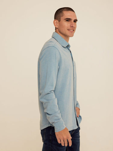 Dorian Mineral Wash Mediumweight Jersey Button-Down Threads 4 Thought 