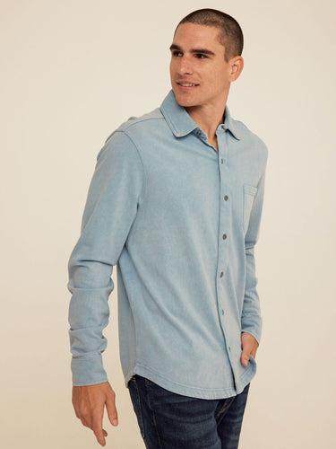 Dorian Mineral Wash Mediumweight Jersey Button-Down Threads 4 Thought 