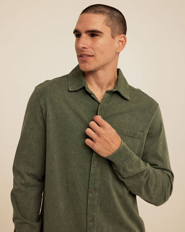 Dorian Mineral Wash Mediumweight Jersey Button-Down Threads 4 Thought 