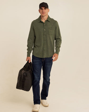 Dorian Mineral Wash Mediumweight Jersey Button-Down Threads 4 Thought 
