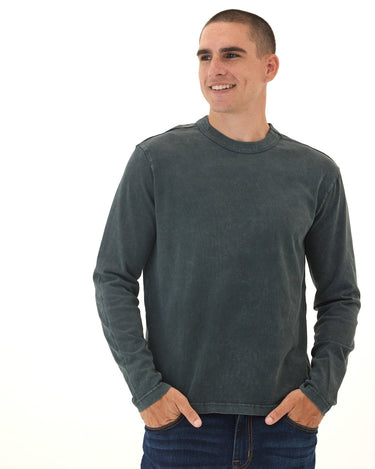 Johnny Relaxed Fit Mineral Wash Mediumweight Jersey Long Sleeve Tee Threads 4 Thought 