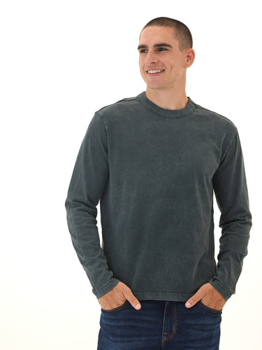 Johnny Relaxed Fit Mineral Wash Mediumweight Jersey Long Sleeve Tee Threads 4 Thought 