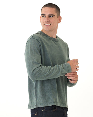 Johnny Relaxed Fit Mineral Wash Mediumweight Jersey Long Sleeve Tee Threads 4 Thought 