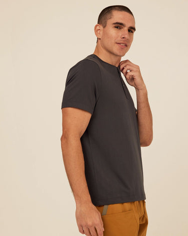 Shayne Luxe Jersey Henley Mens Tops Tshirt Short Henley Threads 4 Thought 