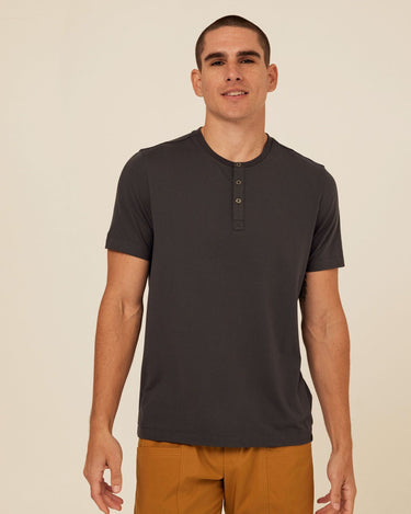 Shayne Luxe Jersey Henley Mens Tops Tshirt Short Henley Threads 4 Thought 