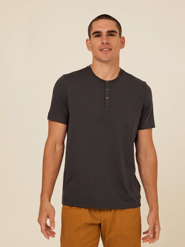 Shayne Luxe Jersey Henley Mens Tops Tshirt Short Henley Threads 4 Thought 