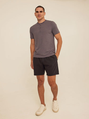 Shayne Luxe Jersey 3-Button Short Sleeve Henley Threads 4 Thought 