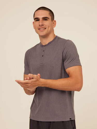 Shayne Luxe Jersey 3-Button Short Sleeve Henley Threads 4 Thought 