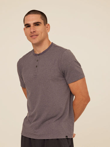 Shayne Luxe Jersey 3-Button Short Sleeve Henley Threads 4 Thought 