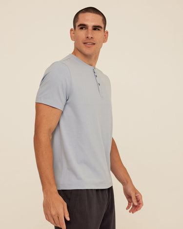 Shayne Luxe Jersey 3-Button Short Sleeve Henley Threads 4 Thought 