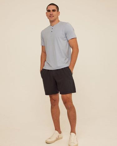 Shayne Luxe Jersey 3-Button Short Sleeve Henley Threads 4 Thought 