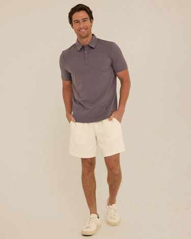 Phineas Luxe Jersey Short Sleeve Polo Mens Tops Tshirt Short Polo Threads 4 Thought 