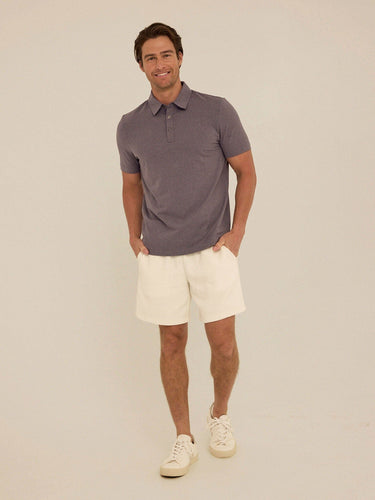 Phineas Luxe Jersey Short Sleeve Polo Mens Tops Tshirt Short Polo Threads 4 Thought 