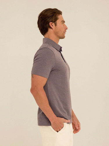 Phineas Luxe Jersey Short Sleeve Polo Mens Tops Tshirt Short Polo Threads 4 Thought 