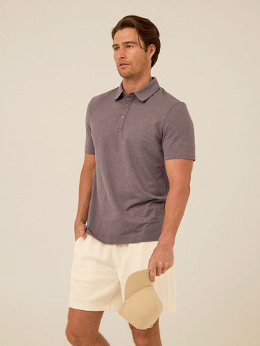 Phineas Luxe Jersey Short Sleeve Polo Mens Tops Tshirt Short Polo Threads 4 Thought 